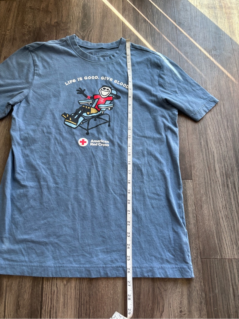 Life is Good American Red Cross Shirt - Picture 3 of 4